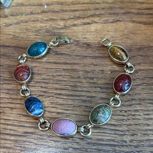 Vintage Krementz Scarab Bracelet